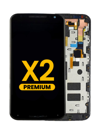 LCD Assembly with Frame for Motorola Moto X2 (XT1092) (BLACK) (Premium)
