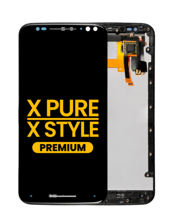 LCD Assembly with Frame for Motorola Moto X Pure (XT1575) / X Style (XT1570) (BLACK) (Premium)