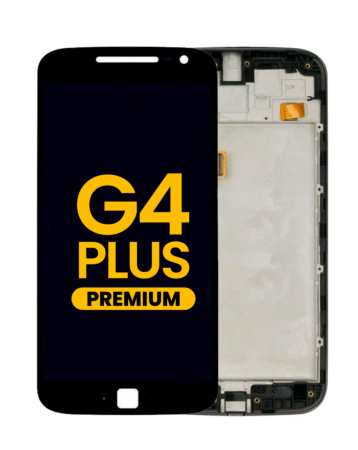 LCD Assembly with Frame for Motorola Moto G4 Plus(XT1640 / 1641 / 1642 / 1644) (BLACK) (Premium)