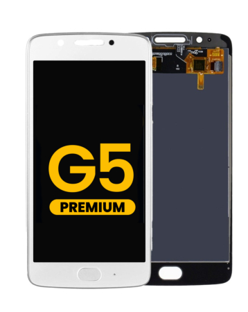 LCD Assembly without Frame for Motorola Moto G5 (XT1670) (WHITE) (Premium)