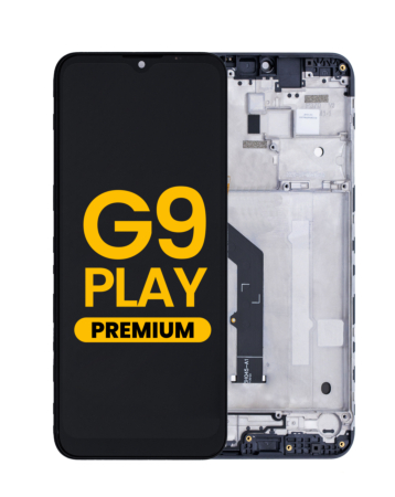 LCD Assembly with Frame for Motorola Moto G9 Play (XT2083) (BLACK) (Premium)