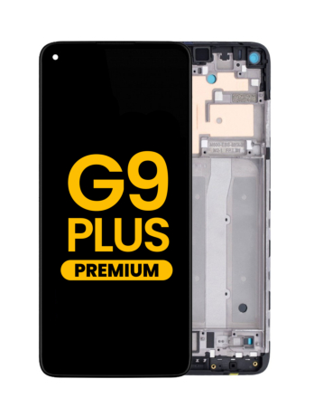 LCD Assembly with Frame for Motorola Moto G9 Plus (XT2087) (BLACK) (Premium)