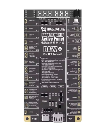 MECHANIC BA27+ Battery Chip Activation Panel for iPhone 6-16pm & Android Series