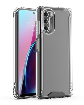 Hybrid Case with Air Cushion Technology - CLEAR for Moto G 5G (2022) (Only Ground Shipping)