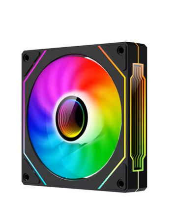 4Pro (ARGB) Quiet Cooling Fan (120*120*25MM) (BLACK) (Only Ground Shipping)