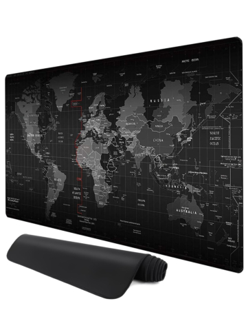 World Map Locked-Edge Mouse Pad (90x40cm) (2mm Thickness) (Only Ground Shipping)