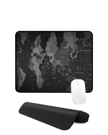 World Map Locked-Edge Mouse Pad (26x21cm) (2mm Thickness) (Only Ground Shipping)