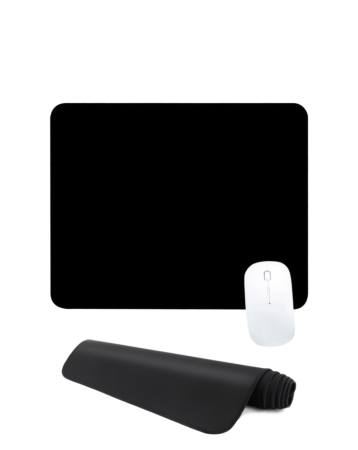 Black Locked-Edge Mouse Pad (26x21cm) (2mm Thickness) (Only Ground Shipping)