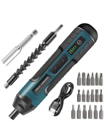 Small Multi Function Rechargeable Lithium-Ion Electric Screwdriver (Only Ground Shipping)