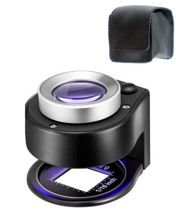 30X Rechargeable Magnifier with LED Light (BLACK) (Only Ground Shipping)