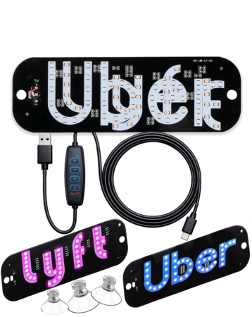 LED Uber / Lyft Sign (Only Ground Shipping)