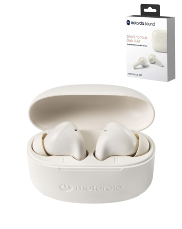 Motorola Buds 065 True Wireless Bluetooth Earbuds - WHITE (Only Ground Shipping)