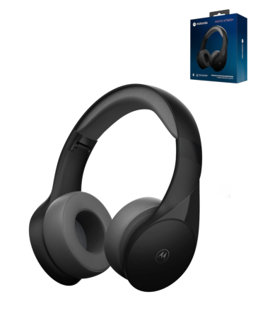 Motorola XT500+ Over Ear Wireless Headphones with Microphone (BLACK) (Only Ground Shipping)
