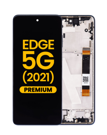 LCD Assembly with Frame for Motorola Edge 5G 2021 (XT2141 / 2021) (NEBULA BLUE) (Premium)
