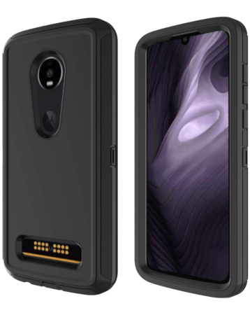 Heavy Duty Case for Moto Z4 (BLACK) (Only Ground Shipping)