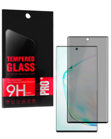 Privacy Tempered Glass for Galaxy Note 10 (Case Friendly / 3D Curved / Anti-Spy / 1 Piece)