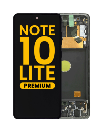 Shop the Galaxy Note 10 Lite N770 OLED Assembly with Frame in Black, Premium Refurbished.