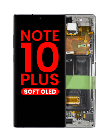Purchase the OLED Assembly with Frame for Galaxy Note 10 Plus N975 in Aura Glow, Aftermarket OLED.
