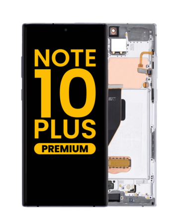 Grab the wholesale deals on the OLED Assembly with Frame for Galaxy Note 10 Plus N975 in Aura White, Premium.