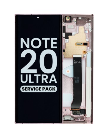 Grab the wholesale deals on the OLED assembly with frame for Galaxy Note 20 Ultra N985 and N986 in Mystic Bronze, service pack.
