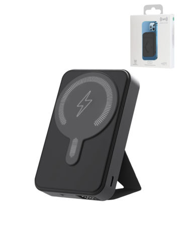 MagSafe Foldable Magnetic Power Bank (BLACK) 15W Wireless / 20W PD Power Bank with USB-C (10000 mAh) (Only Ground Shipping)