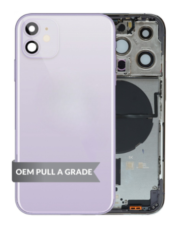 Back Housing Frame with Small Components Pre-Installed for iPhone 11 (PURPLE) (OEM Pull A Grade)