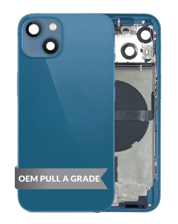Housing Frame with Small Parts Pre-Installed for iPhone 13 (BLUE) (International) (OEM Pull A Grade)