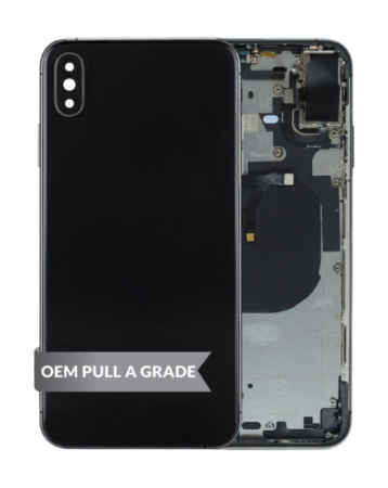 Back Housing Frame with Small Components Pre-Installed for iPhone XS Max (SPACE GRAY) (OEM Pull A Grade)