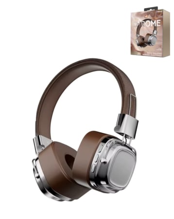 CHROME On-Ear Wireless Headphones - BROWN (Only Ground Shipping)