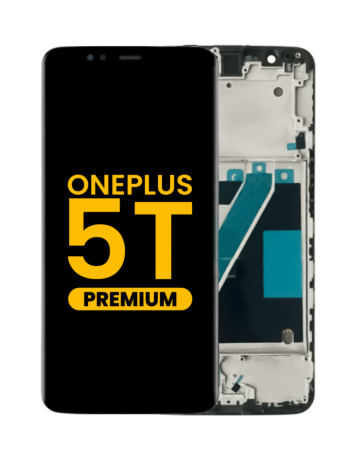 LCD Assembly with Frame for Oneplus 5T (A5010) (BLACK) (Premium)