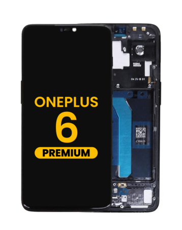 OLED Assembly with Frame for Oneplus 6 (A6000 / A6003) (BLACK) (Premium)