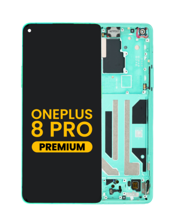 OLED Assembly with Frame for OnePlus 8 Pro (GLACIER GREEN) (Premium)