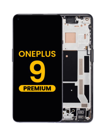 OLED Assembly with Frame for OnePlus 9 (ASTRAL BLACK) (INTERNATIONAL Version) (Premium)