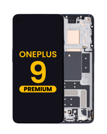 OLED Assembly with Frame for OnePlus 9 (ASTRAL BLACK) (US Version) (Premium)