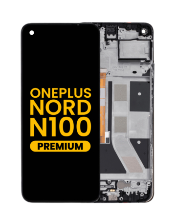 LCD Assembly with Frame for OnePlus Nord N100 (BLACK) (Premium)