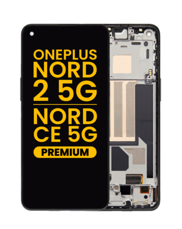 OLED Assembly with Frame for OnePlus Nord 2 5G (BLACK) (Premium)