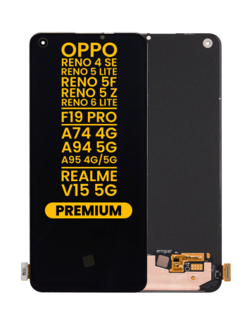 OLED Assembly without Frame for OPPO Reno 4 SE / Reno 5 Lite / Reno 5F / Reno 5 Z / Reno 6 Lite / F19 Pro / A74 4G / A94 5G / A95 4G / A95 5G / Realme V15 5G (04 Version) (Premium)