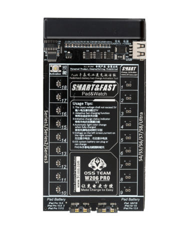 OSS TEAM W206 Pro Battery Activation Charging Board for iPad and iWatch Series (Only Ground Shipping)
