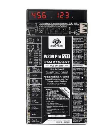 OSS TEAM W209 Pro Battery Activation Charging Board for iWatch & iPhone & Android Series (Only Ground Shipping)