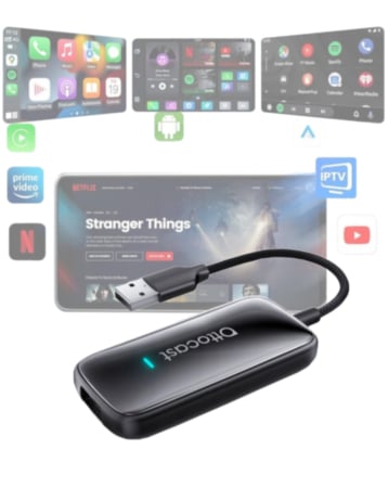 Ottocast - Wired to Wireless Android Auto / CarPlay AI Box (Prime Video / Netflix / IPTV / YouTube / Spotify) (Only Ground Shipping)