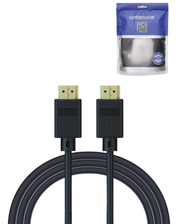 Onten Display Cable for HDMI to HDMI V1.4 (4K@30Hz) (BLACK) (15ft) (Only Ground Shipping)