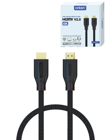 Onten Display Cable for HDMI to HDMI V2.0 (4K@60Hz) (5ft) (Only Ground Shipping)
