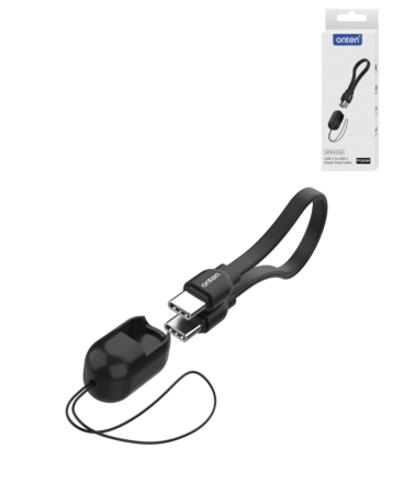 Onten USB C-C Lanyard Fast Charging Cable (0.3ft) (60w) (Only Ground Shipping)