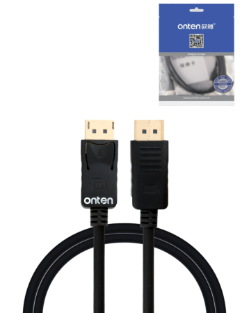Onten DP Male to DP Male Cable (Supports 4K) (6ft) (Only Ground Shipping) (6ft)