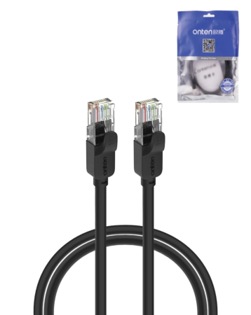 Onten CAT6 Ethernet Cable (BLACK) (6ft) (Only Ground Shipping)