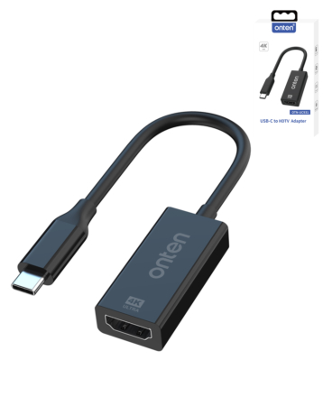Onten Display Converter for USB C - HDMI Female Cable (4K@30Hz) (Only Ground Shipping)
