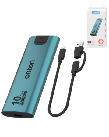 Onten B+M Key SSD Enclosure (Support NVMe and NGFF) (10gbps)