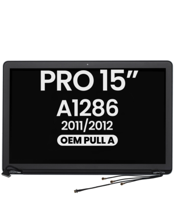 LCD Assembly for MacBook Pro Unibody 15" (A1286 / Early 2011 / Late 2011 / Mid 2012) (ALL COLORS) (OEM Pull A Grade)