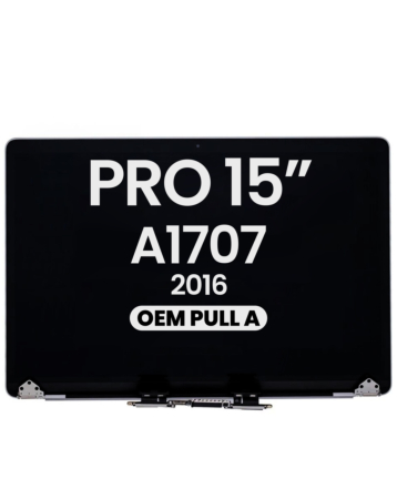 MacBook Pro 15" with Touch Bar (A1707 / Late 2016) LCD Assembly (SPACE GRAY) (OEM Pull A Grade)
