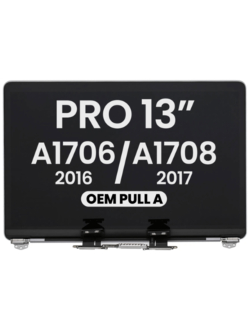 LCD Assembly (SPACE GRAY) (OEM Pull A Grade) for MacBook Pro 13" with Touch Bar / Pro 13" (A1706 / Late 2016) (A1708 / Mid 2017)